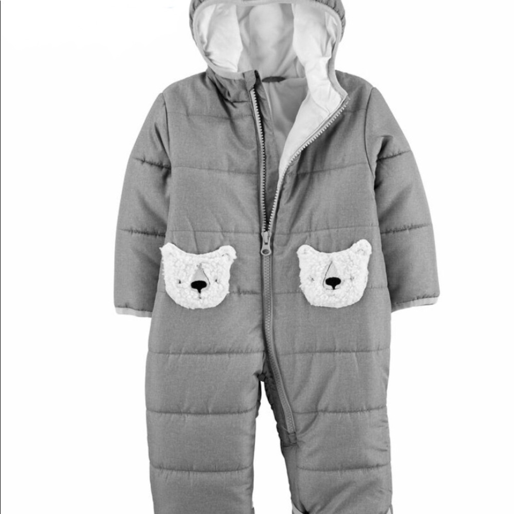 NWT Carters Bear zip up pram